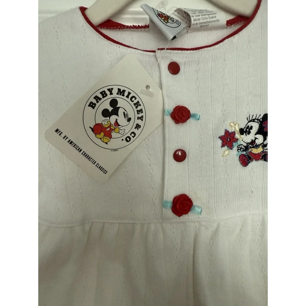 Vintage baby mickey co romper- Nwt Rare- Size 6-9 Months